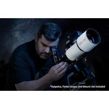 Explore Scientific ED80 Essential Series Air-Spaced Apochromatic 80mm Triplet Refractor Telescope fo...