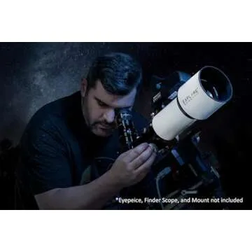 Explore Scientific ED80 Essential Series Air-Spaced Apochromatic 80mm Triplet Refractor Telescope fo...