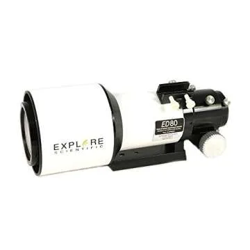 Explore Scientific ED80 Essential Series Air-Spaced Apochromatic 80mm Triplet Refractor Telescope for Astrophotography Astronomy