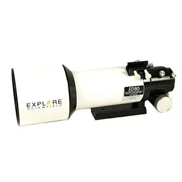 Explore Scientific ED80 Essential Series Air-Spaced Apochromatic 80mm Triplet Refractor Telescope for Astrophotography Astronomy