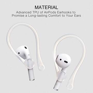 ICARERSPACE Ear Hooks for Secure AirPods Fit