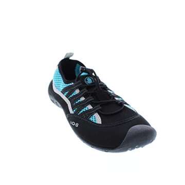 Body Glove Women's Sidewinder Water Shoe, Black/Oasis Blue, 8