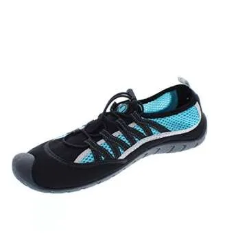 Body Glove Women's Sidewinder Water Shoe, Black/Oasis Blue, 8