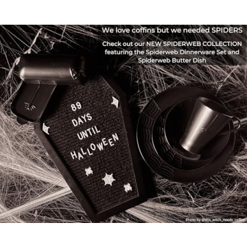 Coffin Letter Board With Emojis and Wooden Stand