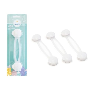Home Safety Multi-Purpose Adhesive Latch 3 Pack - Award-Winning Childproofing Lock