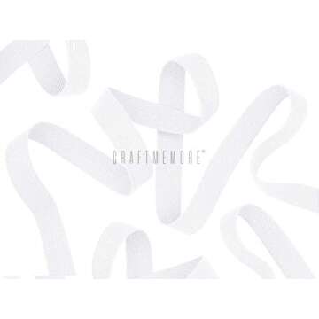 CRAFTMEMORE 1/2 Inch Twill Tape Fabric Ribbons Webbing Herringbone Twill Bias Binding Tape for Cloth...
