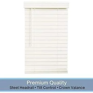 Elegant 2-Inch Faux Wood Blinds - Durable & Stylish Window Covering