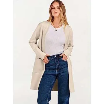 Stylish ANRABESS Women’s Casual Cardigan for Fall