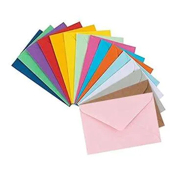 Colorful Self-Seal Envelopes 5" x 7" Assorted Colors 105 Pack Envelopes for Invitations, Birthday, G...