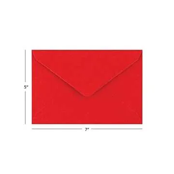 Colorful Self-Seal Envelopes 5" x 7" Assorted Colors 105 Pack Envelopes for Invitations, Birthday, Graduation, Baby Shower, Greeting Card…