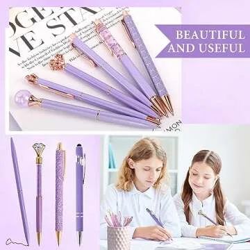 DAIKOYE 10 Pcs Ballpoint Pens Set for Women and Girls