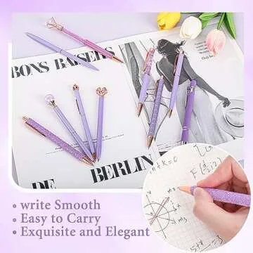 DAIKOYE 10 Pcs Ballpoint Pens Set for Women and Girls