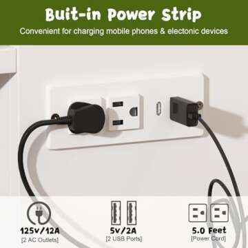 FAMAPY Full Size Murphy Bed with Charging Station & Drawer, Mobile Cabinet Bed Murphy Chest Bed, Space-Saving Folding Murphy Bed for Bedroom Guest Room White (76.4”W x 56.3”D x 40.9”H)