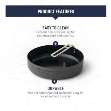 Ultralight 8 Inch Camping Cookware by Sea to Summit