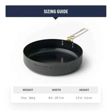 Ultralight 8 Inch Camping Cookware by Sea to Summit