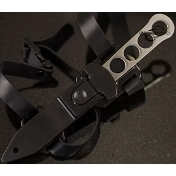 9" Scuba Diving Stainless Steel Fixed Blade Knife Survival Hunting Serrated- Hunting Knives, Military Surplus - Survival and Camping Gear