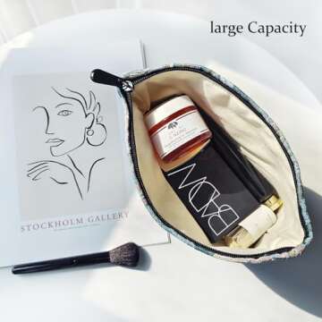 STARDW Floral Makeup Bag – Stylish Organizer for Women