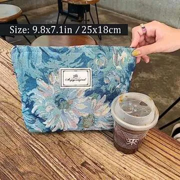 STARDW Floral Makeup Bag – Stylish Organizer for Women