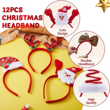 JOYIN Christmas Headbands - Holiday Party Must-Have!