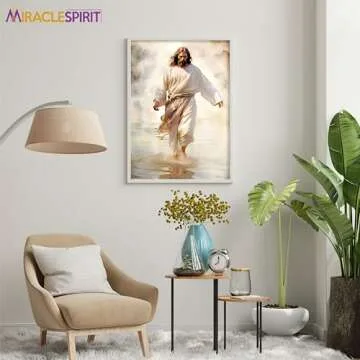 Inspirational Jesus Walking On Water Poster for All Spaces