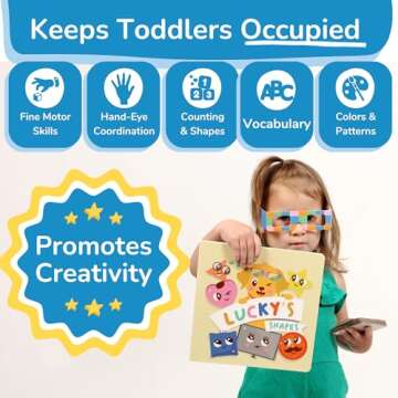 TOYVENTIVE Educational Books, Flash Cards, and Puzzles - Birthday Gifts for 1, 2, 3, and 4 Year Old Boys, Toddler Learning Toys and Activities
