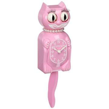 Shop Original Kitty Cat Klock - Limited Edition Pink Clock for Cat Lovers