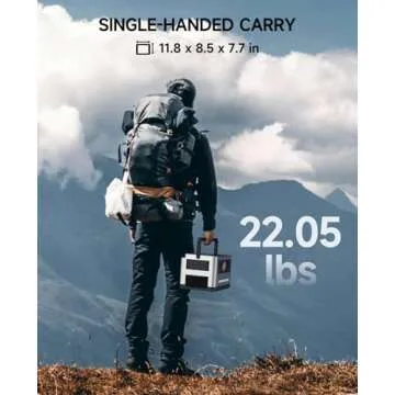 Egretech 1200W Portable Solar Power Station (Peak 2400W) with 999Wh Battery, Fast Recharge 0%-80% in 60 Min, for Home Backup, Road Trip, RV Camping, Emergency.