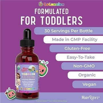 Organic Elderberry Syrup for Toddlers Immune Support