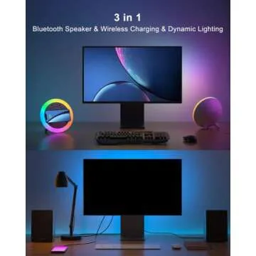 Color Changing Bluetooth Speaker with Night Light