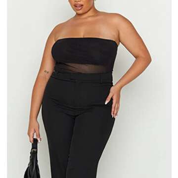 Stylish Women’s Strapless Lace Tube Top for Summer Fun