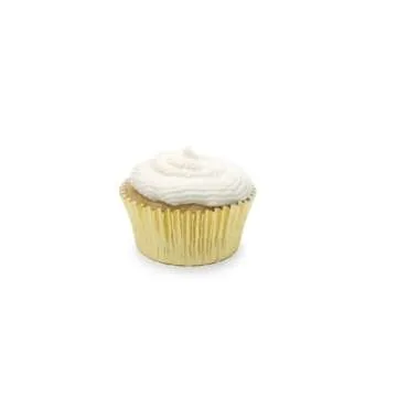 Fox Run Christmas Foil Disposable Bake Cups, 3 x 3 x 1.25 inches, Red