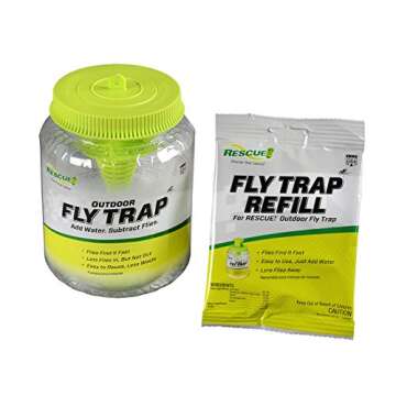 RESCUE! Outdoor Fly Trap - Reusable, Eco-Friendly Solution for Flies