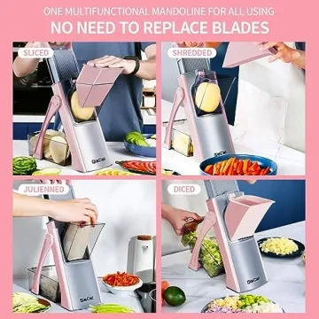 QieCai Safe Mandoline Slicer for Easy Meal Prep