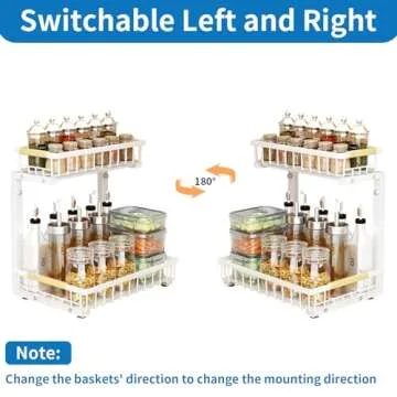 APXPF Height Adjustable Under Sink Organizer for Cabinets