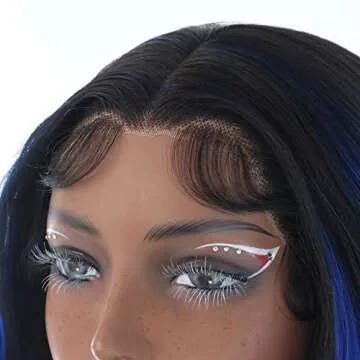ANDRIA Blue Highlight Lace Front Wig for Cosplay & Events