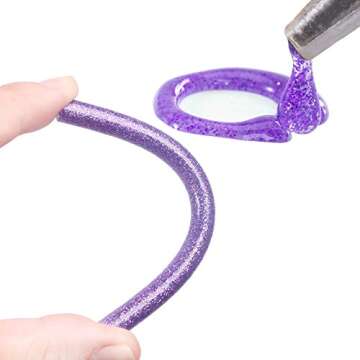 Pektiftn Colored Glitter Hot Glue Sticks for Crafts