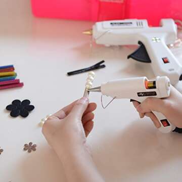 Pektiftn Colored Glitter Hot Glue Sticks for Crafts