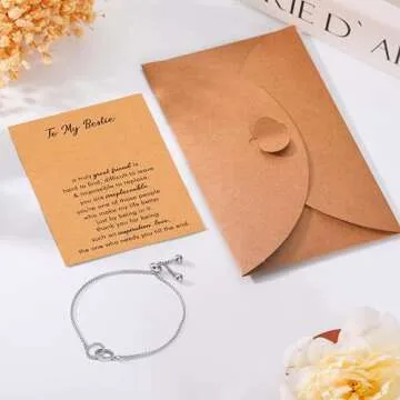 RZKING Interlocking Circles Bracelet for Best Friends