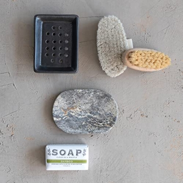 Elegant Grey Travertine Soap Dish for Stylish Bathrooms