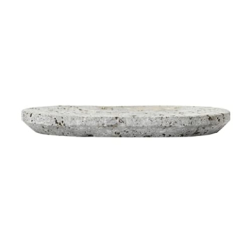 Elegant Grey Travertine Soap Dish for Stylish Bathrooms