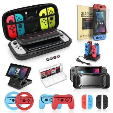 Ultimate Nintendo Switch Accessories Bundle for Gamers