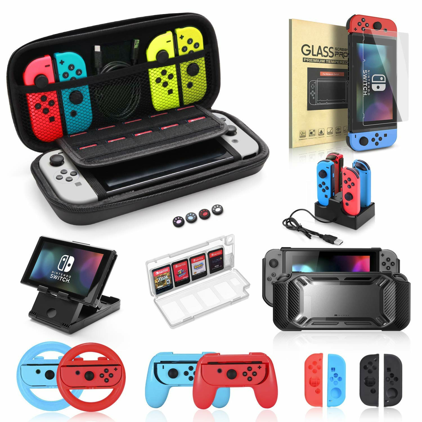 Ultimate Nintendo Switch Accessories Bundle for Gamers