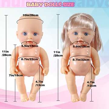 WONDOLL Baby Doll Clothes Set for Girls