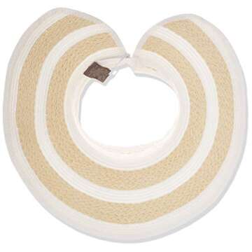 Vince Camuto Women's Straw Visor for Stylish Sun Protection