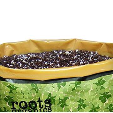 Roots Organics Hydroponic Gardening Ready-to-Grow Coco Fiber-Based Potting Soil, 1.5 cu ft/10 gal fo...