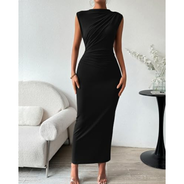 BTFBM Bodycon Maxi Dress for Summer Elegance and Comfort
