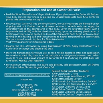 Baar Wool Flannel for Castor Oil Packs - Best Quality