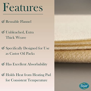 Baar Wool Flannel for Castor Oil Packs - Best Quality
