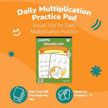 Channie’s One Page A Day Two Digit Multiplication Practice, Double Digit Multiplication Workbook, ...