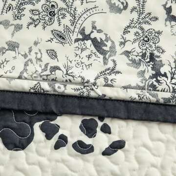 Indigo Hill Cow Print Quilt Set for Rustic Bedroom Style